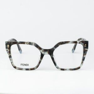 Fendi FENDI WAY Men Eyeglasses Oversized Havana FE50002I 056 NEW AUTHENTIC
